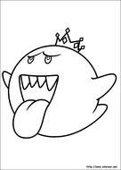 Mario Boo Coloring Pages