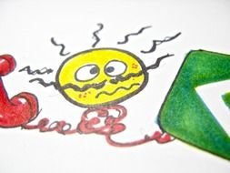 nodding head as a graphic image