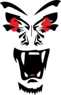 Scary Face Clip Art N6