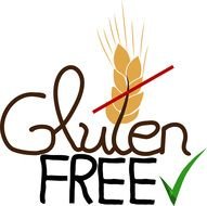 Gluten Free Symbol on a white background