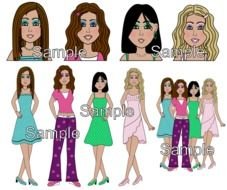 Cute Mermaid And Pirate Clip Art