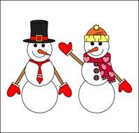 Printable Snowman Crafts drawing