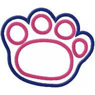 Bulldog Paw Print Clip Art N6