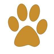 Grizzly Bear Paw Print Clip Art
