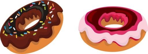 Clip art of pair of Donuts