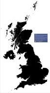 UK Vector Map drawing