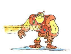 Ironing Man fat drawing