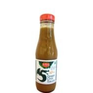 bottle with green chili sauce