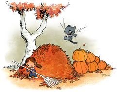 orange Fall Clip Art drawing