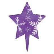 Purple Snow Flakes