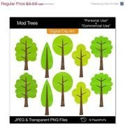 40 OFF SALE Clipart Digital Clip Art Tree By Peachpopsclipart
