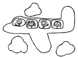 Airplane Clip Art darwing