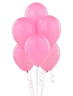 pink balloons on the white background