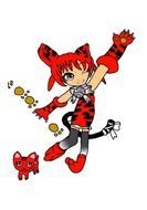 clipart of the cute cat girl