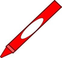Red Crayon Clip Art N12
