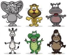 Cartoon Jungle Animals