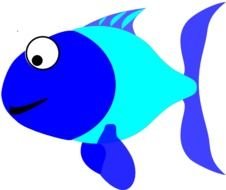 Blue Fish Clip Art N16