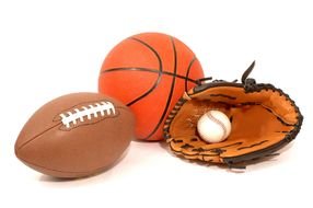 three Sports Balls drawing