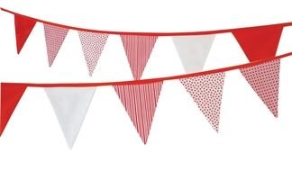 isolated flag bunting