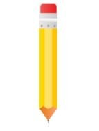 Pencil as a picture for clipart