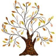Oak Tree Metal Wall Art