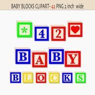 Baby Block Alphabet Clip Art