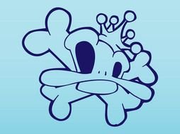 Cute Skull Vector drawing