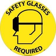 round safety sign