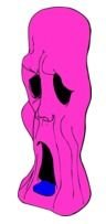 Ghoul Head Vector Clip Art drawing