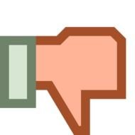 Red Thumbs Down Clip Art N4