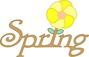 Spring Clip Art drawing