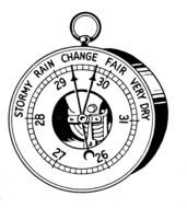old Barometer Drawing