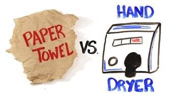 Towel Drying Hands drawing