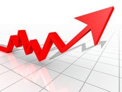 Sales Growth Clip Art drawing