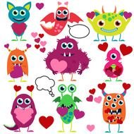 Cute Monster Clip Art N43