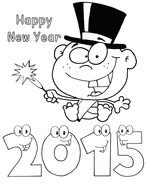 clipart of the Happy New Year 2015