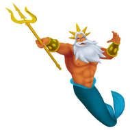 King Triton Little Mermaid N7