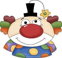 Clown Face Clip Art N23