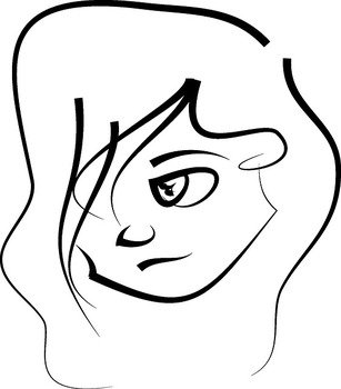Female Face Clip Art N2