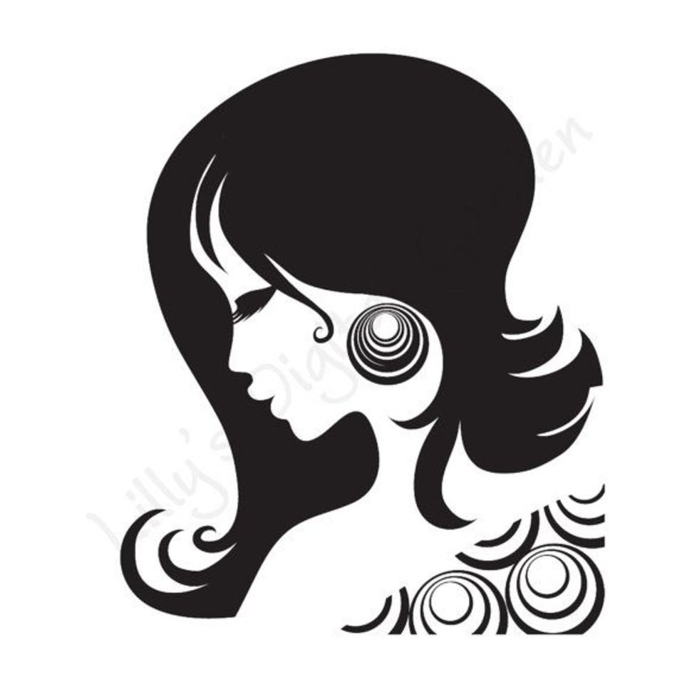 Retro Lady Stamp