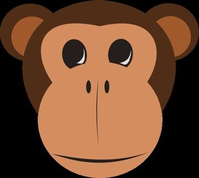 Monkey Face Clip Art N18
