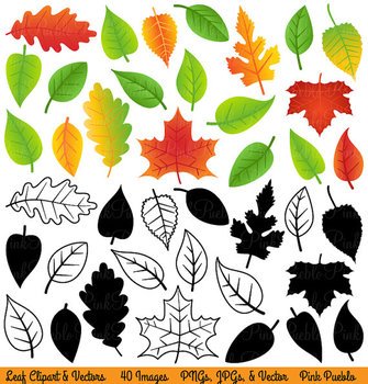 Transparent Fall Leaves Clip Art