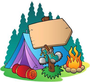Cartoon Camping Clip Art N13