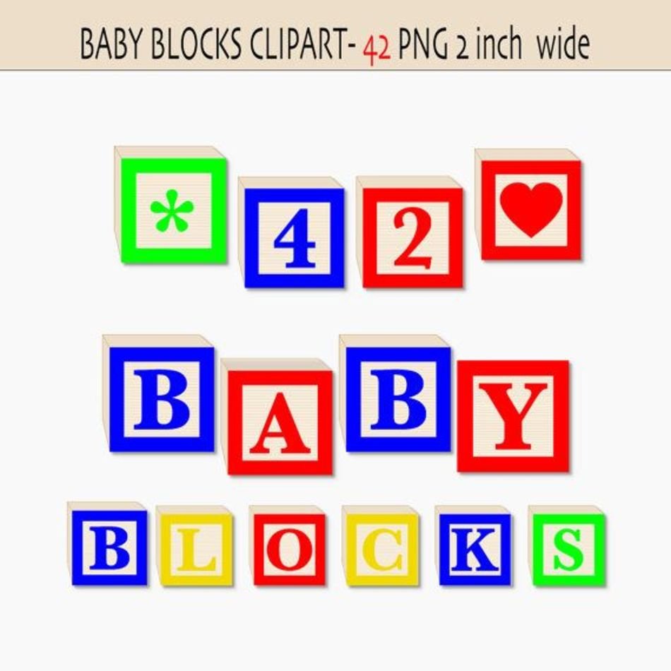 Baby Block Alphabet Clip Art free image download