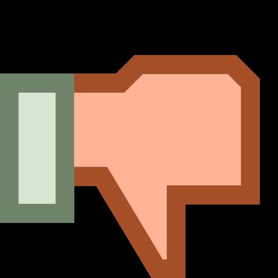 Red Thumbs Down Clip Art N4