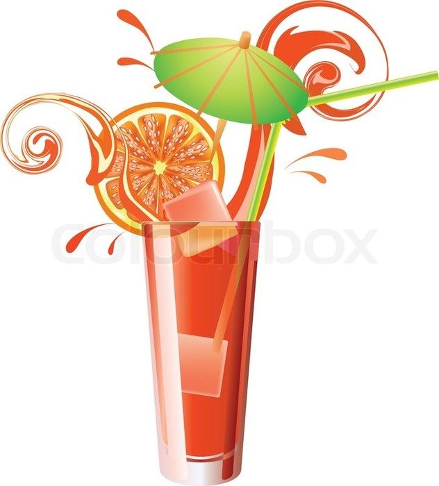 Juice Glass Vector