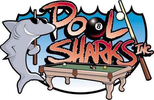 Pool Sharks, billiard Tables, banner