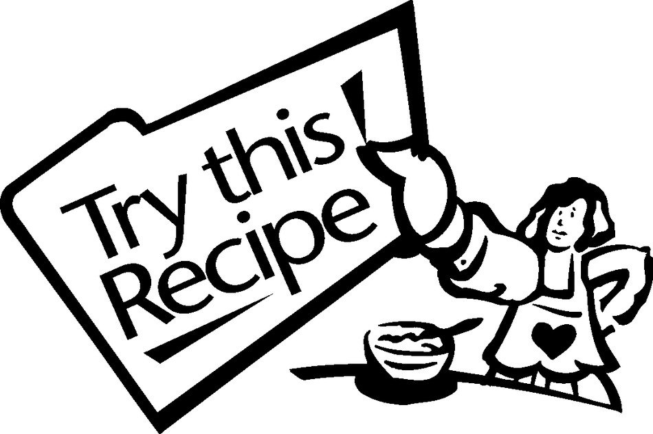 try this Recipe, black and white banner