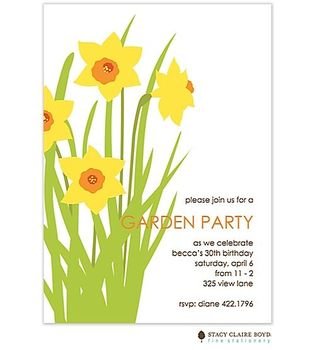 Garden Birthday Party Invitations