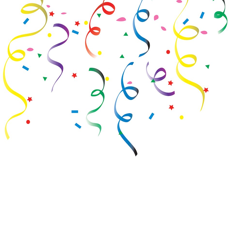 New Year Confetti Clip Art N3